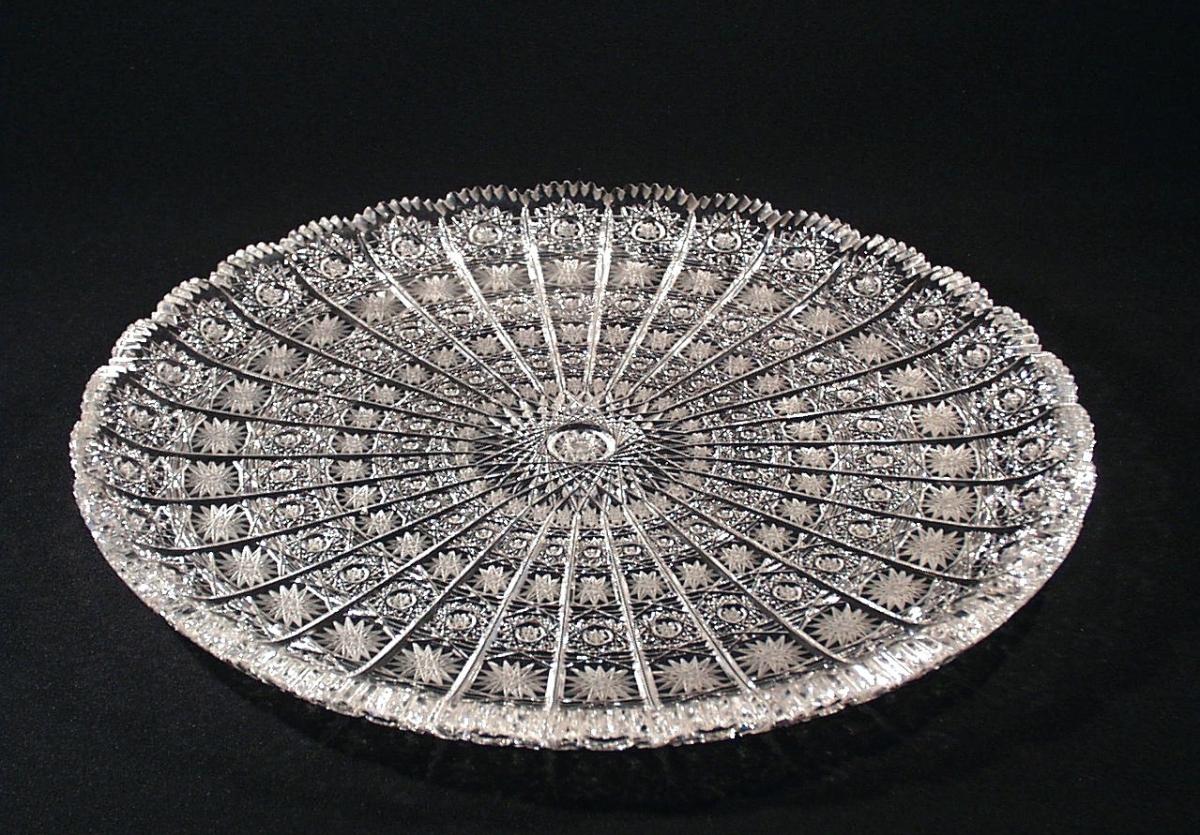 Large Bohemia Crystal Plate
