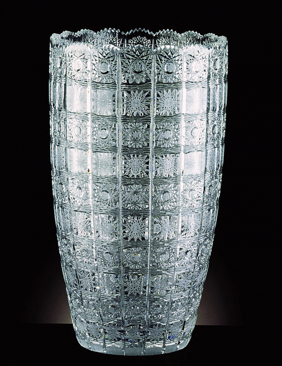 transparent 15 x 15 x 30 cm Glas Bohemia Crystal Vase glatt