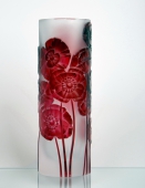 Crystal Poppies Vase