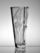 Crystal Iris Vase
