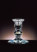 Bohemian Clear Crystal Candlestick