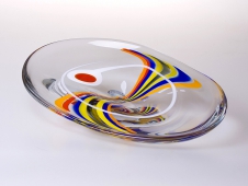 Crystal+Colors Oval Bowl