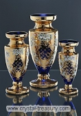 Blue Amphora Enameled Vaze
