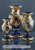 Blue Heart High Enamel Vase
