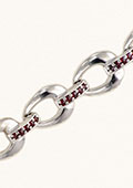 Silver Garnet Bracelet